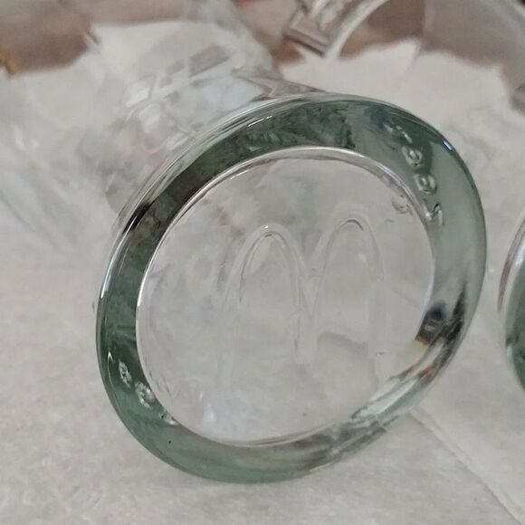 Vintage 1992 Set of 2 McDonald's Clear Fountain Coke Glasses - Picture 17 of 17
